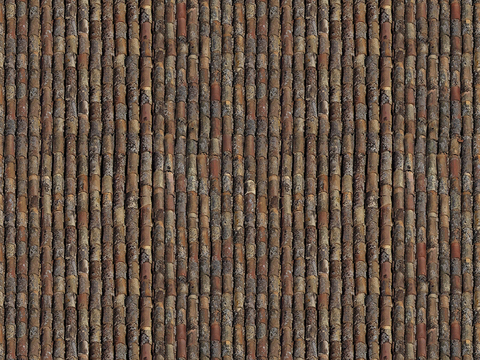  无缝别墅建筑屋顶陶土陶瓷瓦片 