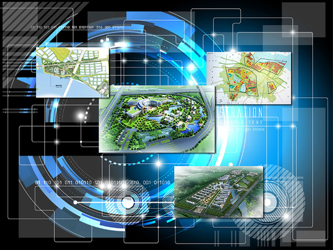  现代规划馆电子屏 