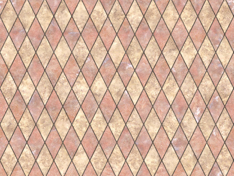  无缝花岗岩石材几何拼花地砖人行道路地面广场砖 