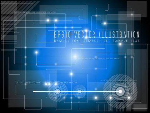  现代科技电子屏幕 