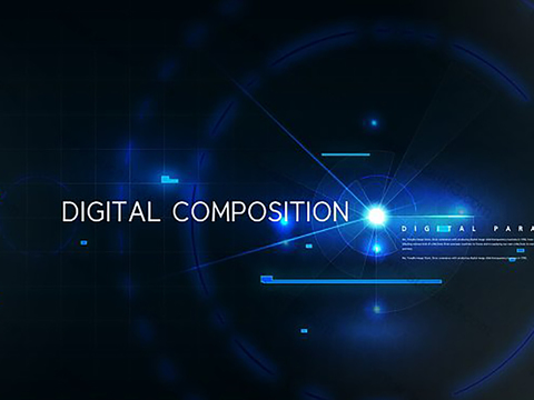  现代科技电子屏幕 