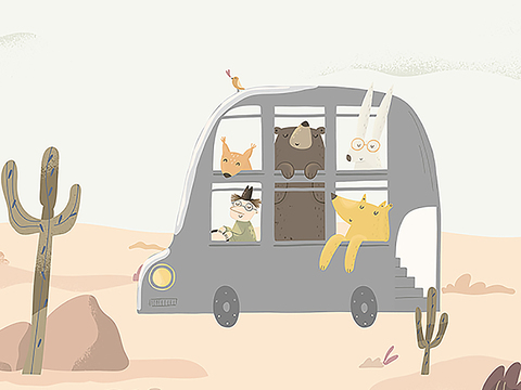  儿童卡通墙布墙纸 