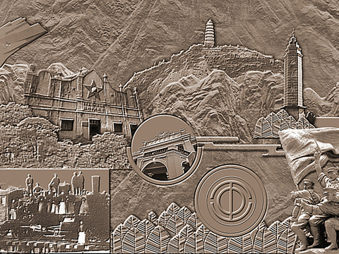  现代革命精神浮雕 