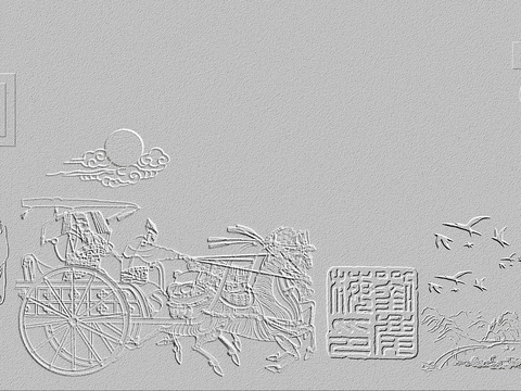  现代校园文化浮雕 