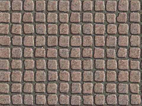  无缝灰色方形拼花地砖人行道路地面街道广场铺贴 