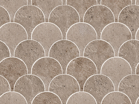  无缝大理石石材拼花地砖人行道路地面广场铺贴 