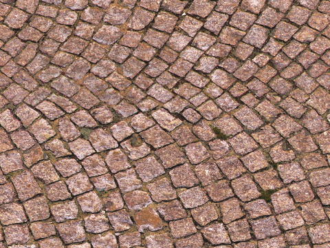  无缝灰色方形拼花地砖人行道路地面街道广场铺贴 