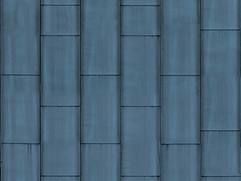  无缝建筑屋顶彩钢金属铁皮波浪瓦片 