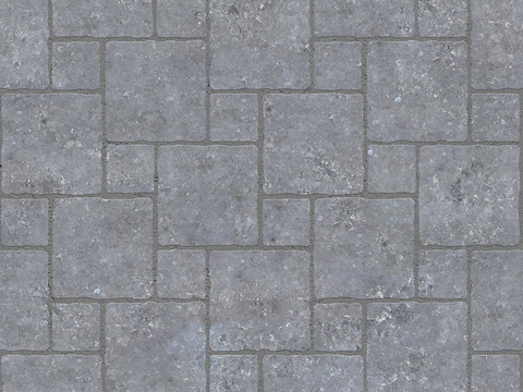  无缝花岗岩石材几何拼花地砖人行道路地面广场铺贴 