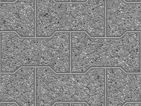  无缝大理石石材拼花地砖人行道路地面广场铺贴 