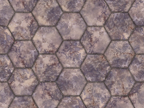  无缝花岗岩石材几何拼花地砖人行道路地面广场砖 