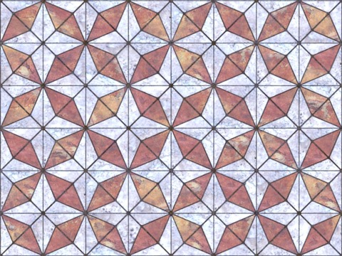  无缝花岗岩石材几何拼花地砖人行道路地面广场砖 