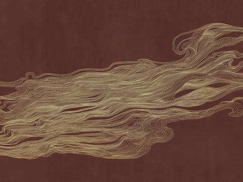  新中式背景壁纸壁画贴图 