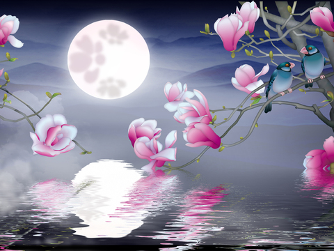  新中式挂画 水墨画 