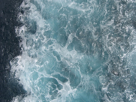  蓝色海浪花水波水纹 水波纹水面 