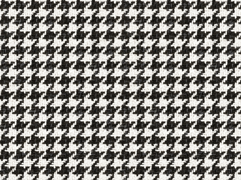  无缝黑白千鸟格布纹贴图 