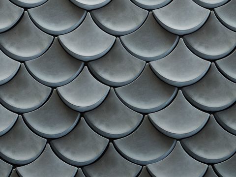  屋顶屋瓦 鱼鳞微瓦片 