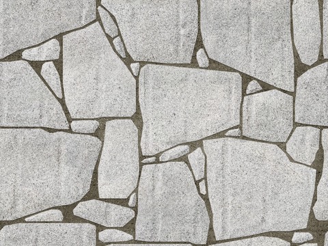  钻标花岗岩、干石无缝 