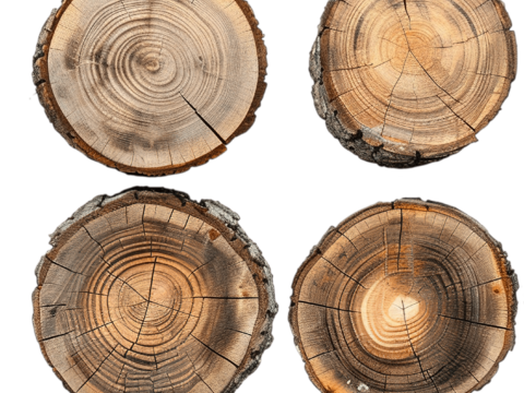  年轮 切片 免抠 