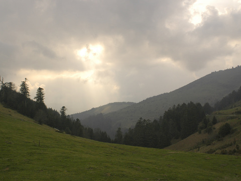  白天自然风景外景 