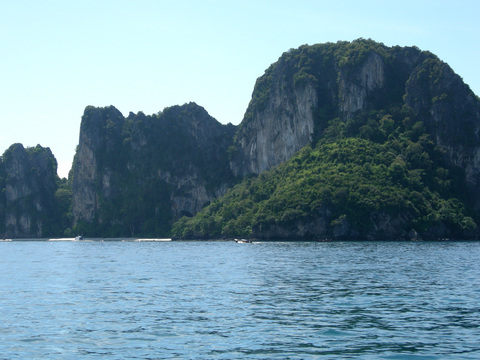  白天海边自然风景外景 