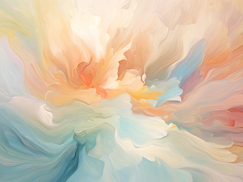  抽象柔光装饰画壁画壁纸贴图 