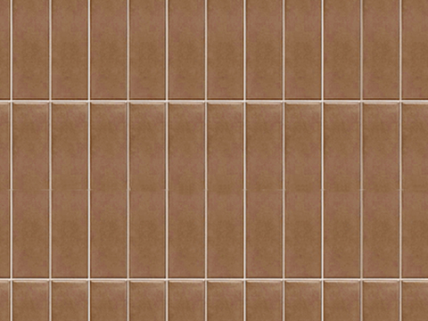  无缝陶土色长条砖条形砖贴图 