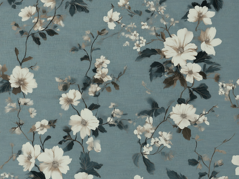  无缝法式中古复古壁纸 