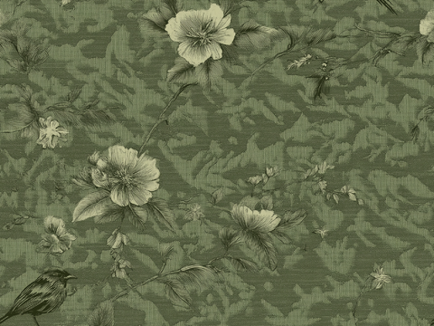  无缝法式中古复古壁纸 