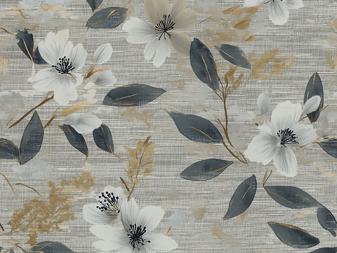  无缝法式中古复古壁纸 