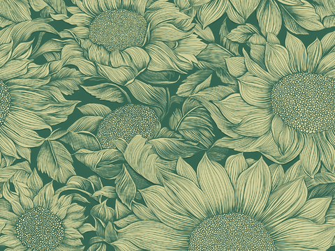  无缝法式中古复古壁纸 