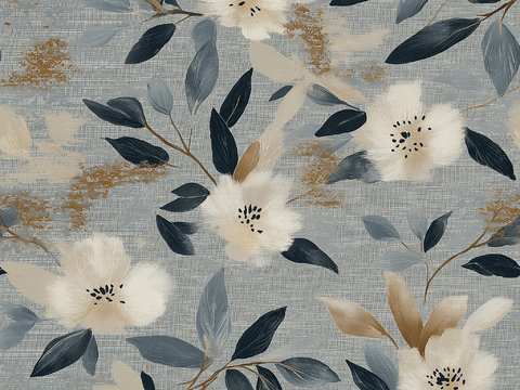  无缝法式中古复古壁纸 