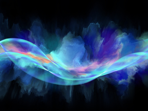  彩色LED科技电子屏幕 