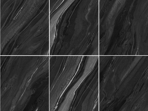  黑色大理石拼花 