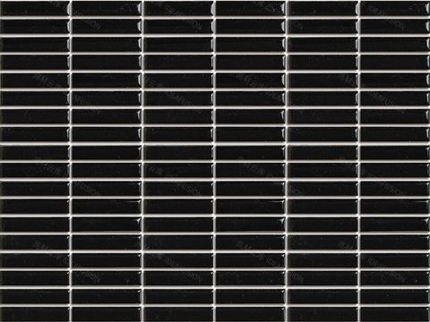  无缝黑色方格子马赛克 