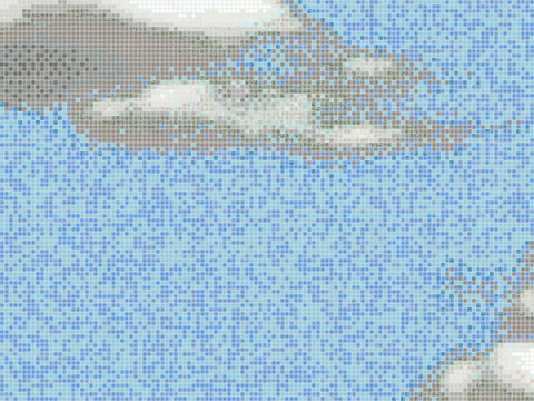  无缝艺术图案马赛克 