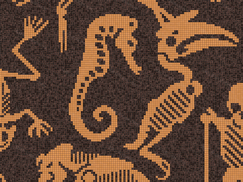  无缝图案马赛克 