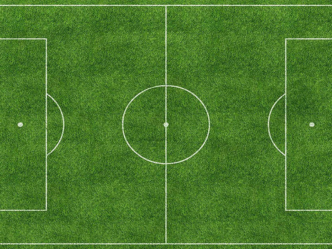  绿色足球场 
