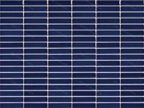  无缝蓝色方格子马赛克 