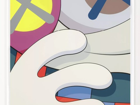  潮牌暴力熊装饰画 