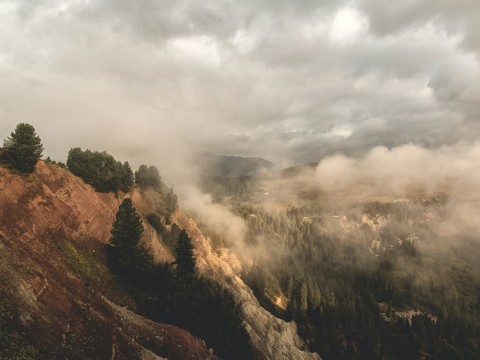  自然山脉天空风景 
