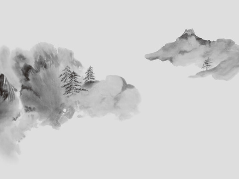  新中式壁纸 新中式装饰画  高清图 