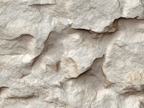  无缝浅色页岩石文化石蘑菇石墙贴图 