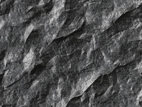  无缝深色毛石文化毛石蘑菇石石墙贴图 