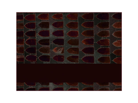  黑红色几何地毯 