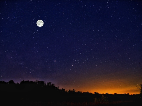 高清星空夜景外景天空 