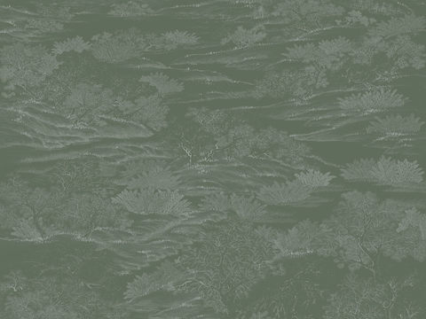  中式背景壁纸壁画硬包贴图 