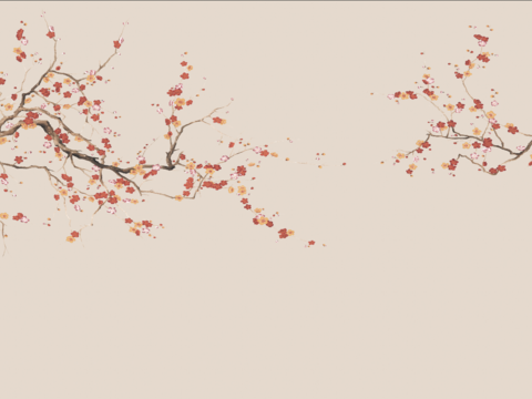  中式背景壁纸壁画硬包贴图 