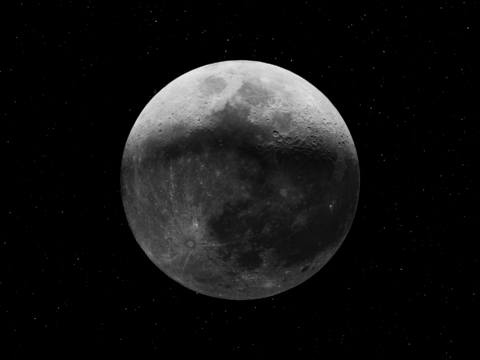  月球星空夜晚窗景图 