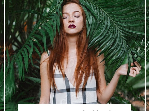  欧美时尚杂志画册服装海报 